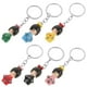 thumbnail image 2 of 6pcs Muñeca de dibujos animados llavero kimono muñeca llavero anillo adorable colgantes colgantes, 2 of 5