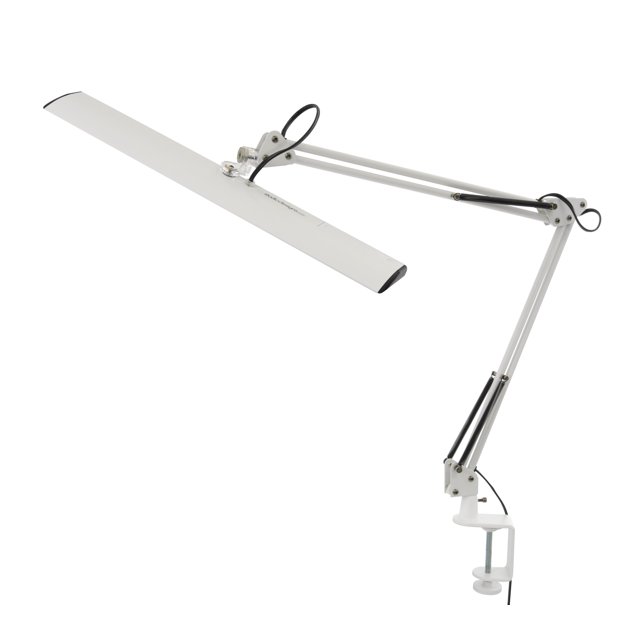 Studio Designs Ascend LED Swing Arm Clamp Lamp in White