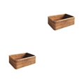 thumbnail image 3 of Moyic Cesta de almacenamiento de ratán portátil Rectangular hecho a mano hogar baño Snack juguete toalla manta organizador contenedor Pequeño 2piezas, 3 of 6
