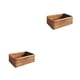 thumbnail image 2 of Advancent Cesta de almacenamiento de ratán, portátil, Rectangular, para el hogar, sala de estar, aperitivos, juguetes cosméticos, toalla, Pequeño 2Conjunto, 2 of 6