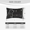 thumbnail image 4 of Susaid Star Gazing Cat Illustration Print Pillowcases Multiple Size, Pillow Cover Super Soft Envelope Closure Standard Pillow Case-14"x20", 4 of 6
