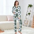 thumbnail image 4 of FORMRS Womens Pajama Set Long Sleeve Top and Pants with Pockets Soft Comfy Lounge Sleepwear, Sizes S-2XL, Gold Geometric Pattern, 4 of 7