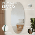 thumbnail image 4 of Espejo Ovalado 4 Mm 60x120 Cm Decoración Hogar Imagen Sin Distorsión, 4 of 7