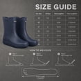 thumbnail image 2 of Rain Boots for Men, Non-Slip Waterproof Rubber Boots Outdoor Garden Mid Calf Muck Work Shoes Rainboots for Fishing Climbing, Size 8, 2 of 12