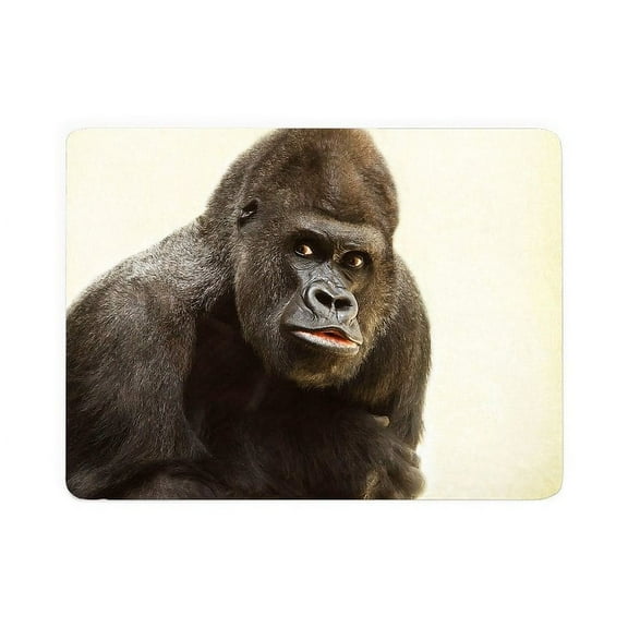 CafePress - Gorilla - Large Sherpa Fleece Throw Blanket 80" x 60"