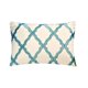 thumbnail image 1 of Funda de almohada lumbar decorativa azul de 30 x 40 cm (12 x 16 pulgadas), almohada rectangular bordada con cuentas de seda, diseño geométrico moderno - Claudia, 1 of 3