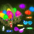 thumbnail image 7 of Prefilled Easter Eggs with 24 LED Finger Light Toys, Glow in The Dark Plastic Party Favors for Kids Easter Basket Stuffers and Egg Hunt, 7 of 7