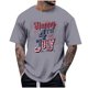 thumbnail image 2 of Tops para hombre, blusas y camisas de cuello redondo y manga corta para hombre, tops casuales de cuello redondo y manga corta con estampados especiales para hombre., 2 of 5