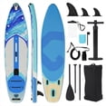 thumbnail image 1 of Inflatable Stand Up Paddle Board with Premium SUP Accessories ,11 Inch Inflatable Ultra-Light Paddle Board with Wide Stable Structure  for Adults & Youth of All Skill Levels,450LB Capacity, 1 of 7