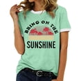 thumbnail image 1 of Xuewenshw T-Shirt à Col Rond Imprimé Élégant pour Femmes, 1 of 3
