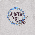thumbnail image 4 of Inktastic Alaska Girl Forget-me-not Flower Girls Baby T-Shirt, 4 of 5