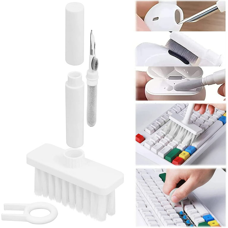 KissDate Keyboard Brush Cleaner, Multi-Function 5-in-1 Computer Cleaning  Tools Kits with Metal Nib, Keycap Puller, Corner Gap Duster for Bluetooth