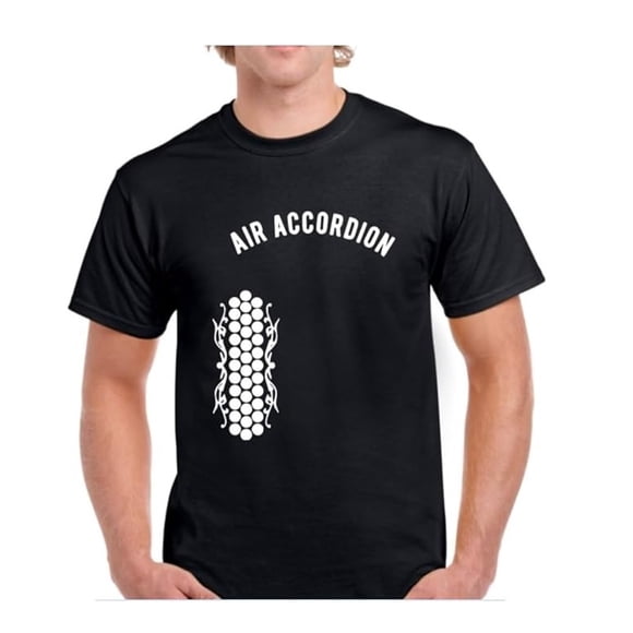 Reza Valdes - Playera Air Accordion Acordeon Aire Musico Musica Adulto Unisex