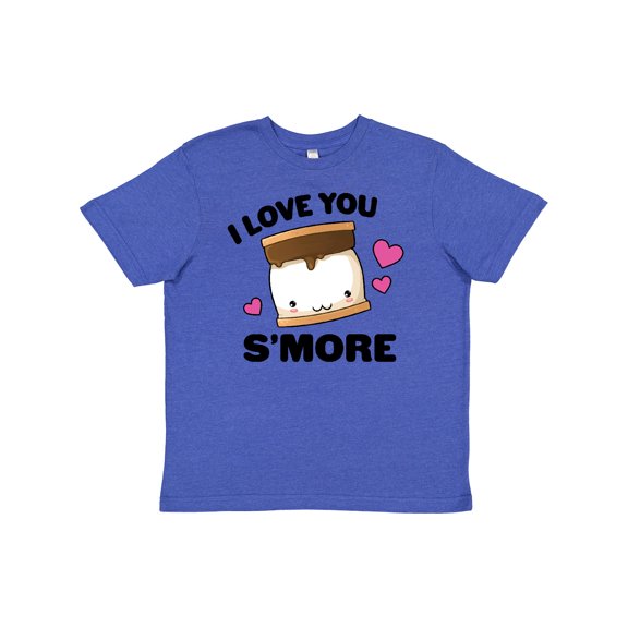Inktastic Valentines Day I Love You S'more with Pink Hearts Youth T-Shirt