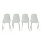 thumbnail image 1 of Set de 4 sillas ergonómicas de 79 cm color blanco, 1 of 6