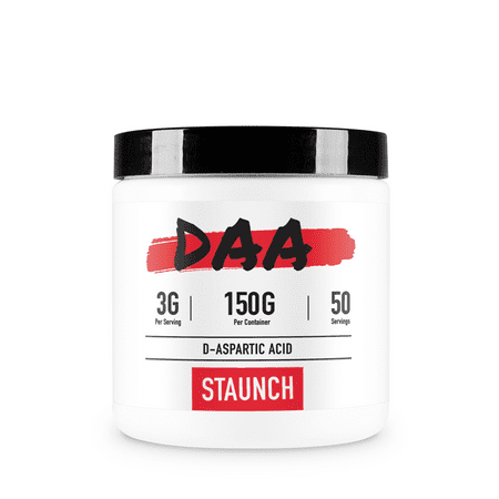 Staunch D-Aspartic Acid 150 Grams, 50 Servings (Best Way To Take D Aspartic Acid)
