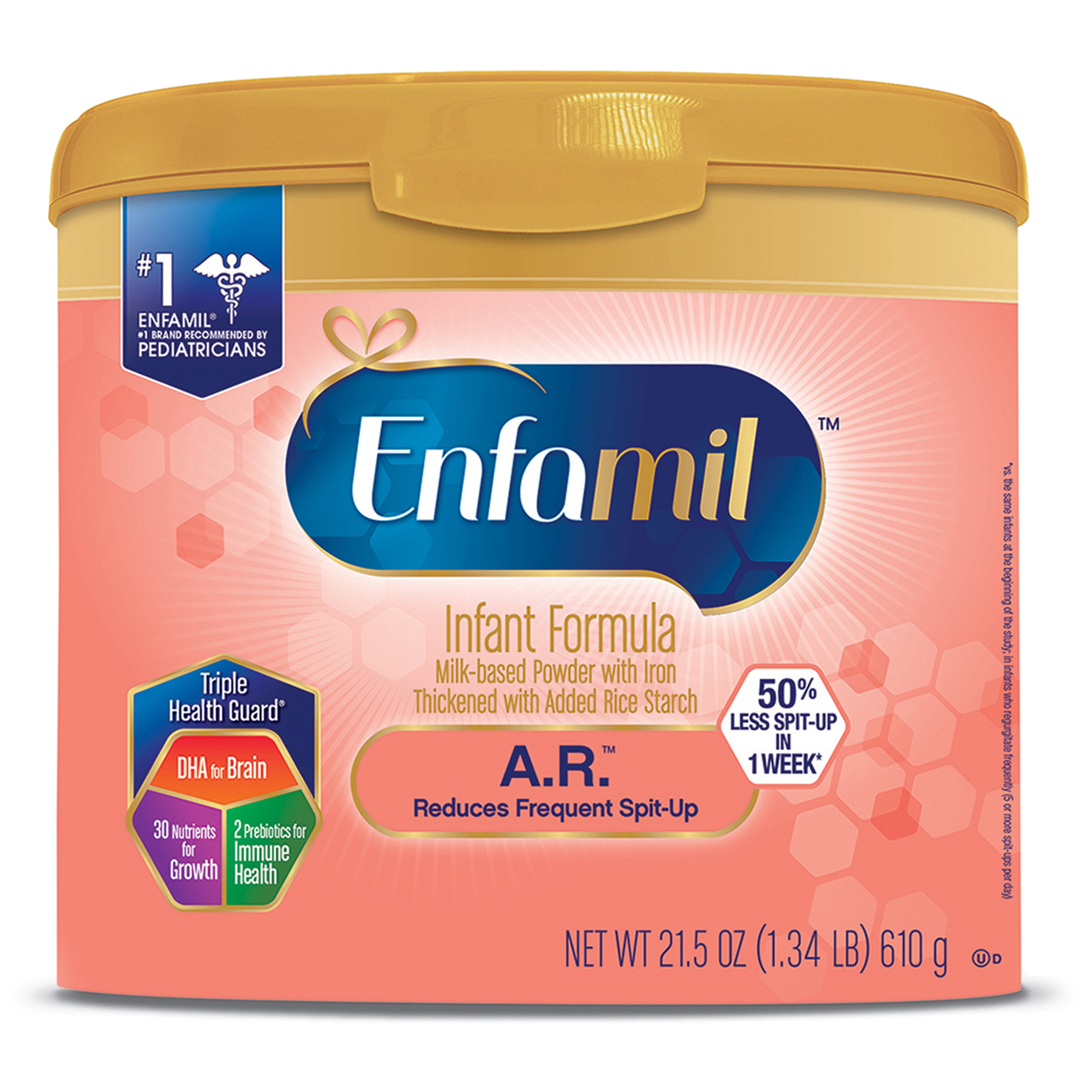 Enfamil A R Infant Formula For Spit Up Powder 21 5 Oz Reusable Tub 