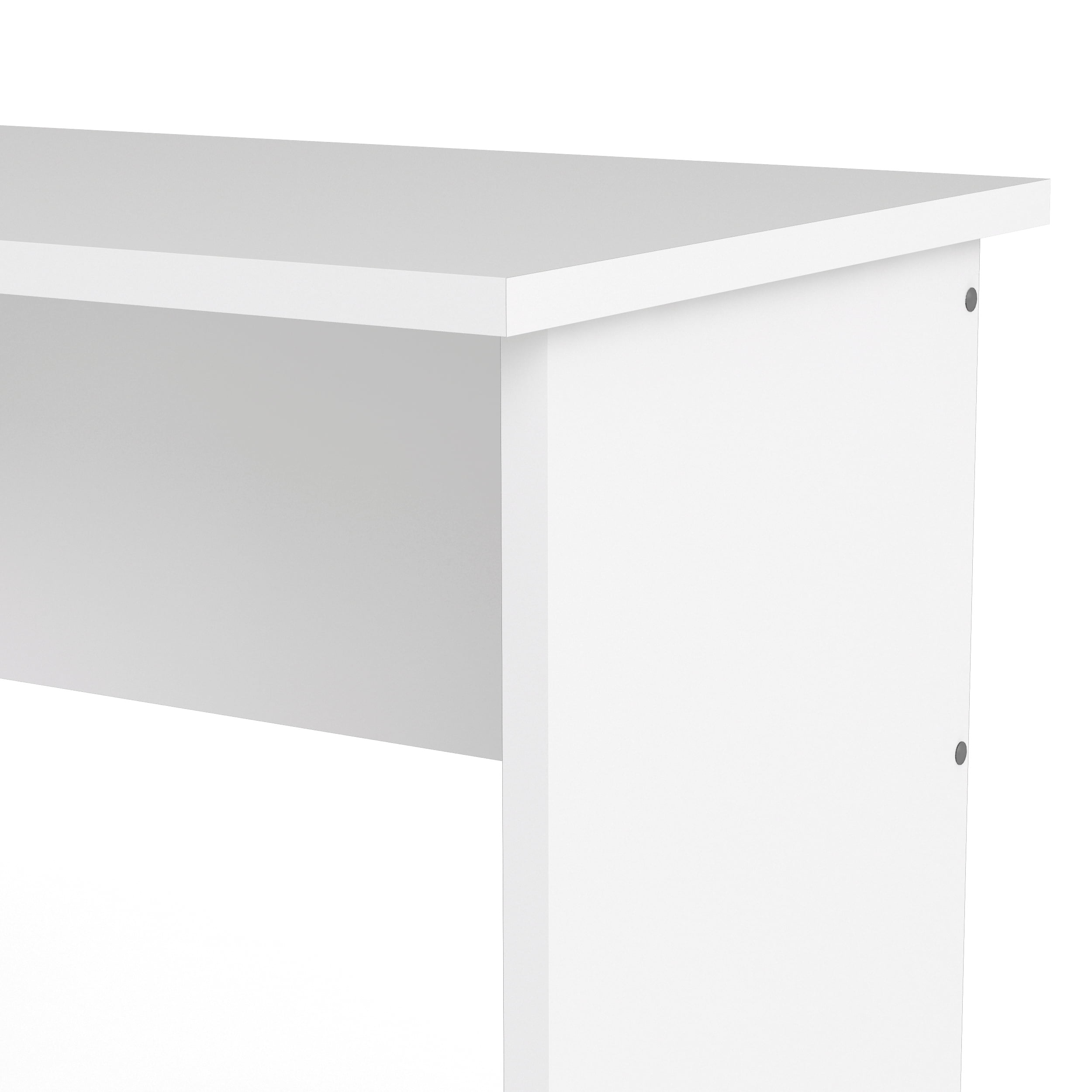 Tvilum Whitman 3 Drawer Office Desk with 1 Shelf for Adults, White