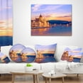 thumbnail image 4 of Designart Parliament and Bridge over Danube - Cityscape Throw Pillow - 12x20, 4 of 5