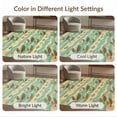 thumbnail image 7 of ODIKA 4'x6' Ultra-Soft Area Rug, Turtle Ocean Beachy Waves Entry Themed Teal Bathroom Nautical Flowing Dynamic None Washable, Bare feet friendly, Silk-Touch for Bedroom Home office, 7 of 7