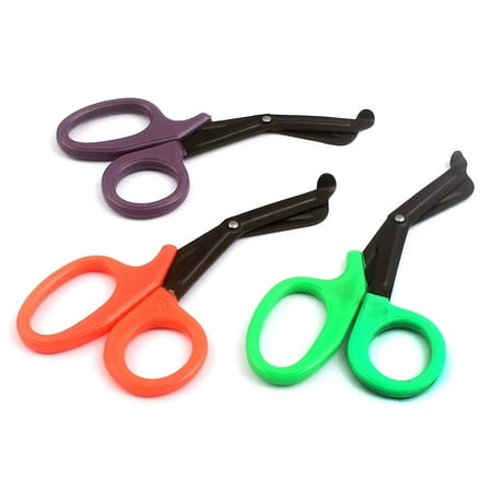 Bandage Scissors Purple OdontoMed2011® Pack of 3 Shears First Aid Emergency Bandage Paramedic Nursing Scissor 5.5