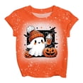 thumbnail image 3 of Kiijoy Toddler Girls Halloween T-Shirt Cute Cartoon Ghost Short Sleeve T Shirt, Sizes 3-4, 3 of 3