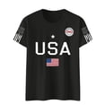thumbnail image 4 of MEICHEN 250th Anniversary USA Shirt Short Sleeve Round Neck T Shirt Fashion Casual Blouse Top Summer Clothing, 4 of 4