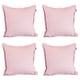 thumbnail image 1 of Cojin Decorativo Cuadrado Set de 4 Pink Rosa, 1 of 4