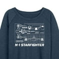 thumbnail image 3 of Star Wars - The Mandalorian N1 Starfighter  - Wo Men's French Terry Long Sleeve Pullover, 3 of 5