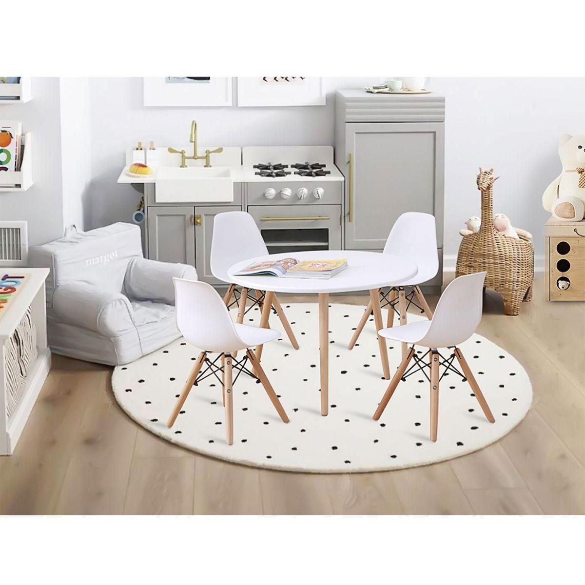 Heavenly Collection White Kid Set in Wood