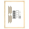 thumbnail image 1 of Unique Bargains Canvas Stretcher Bars Kit, 16x10 Inch Rectangle Solid Wood Frame for Paint, Prints, Oil Paintings, Wood Color, 1 of 5