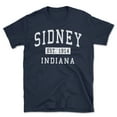 thumbnail image 1 of Sidney Indiana Classic Established Men's Cotton T-Shirt, 1 of 1