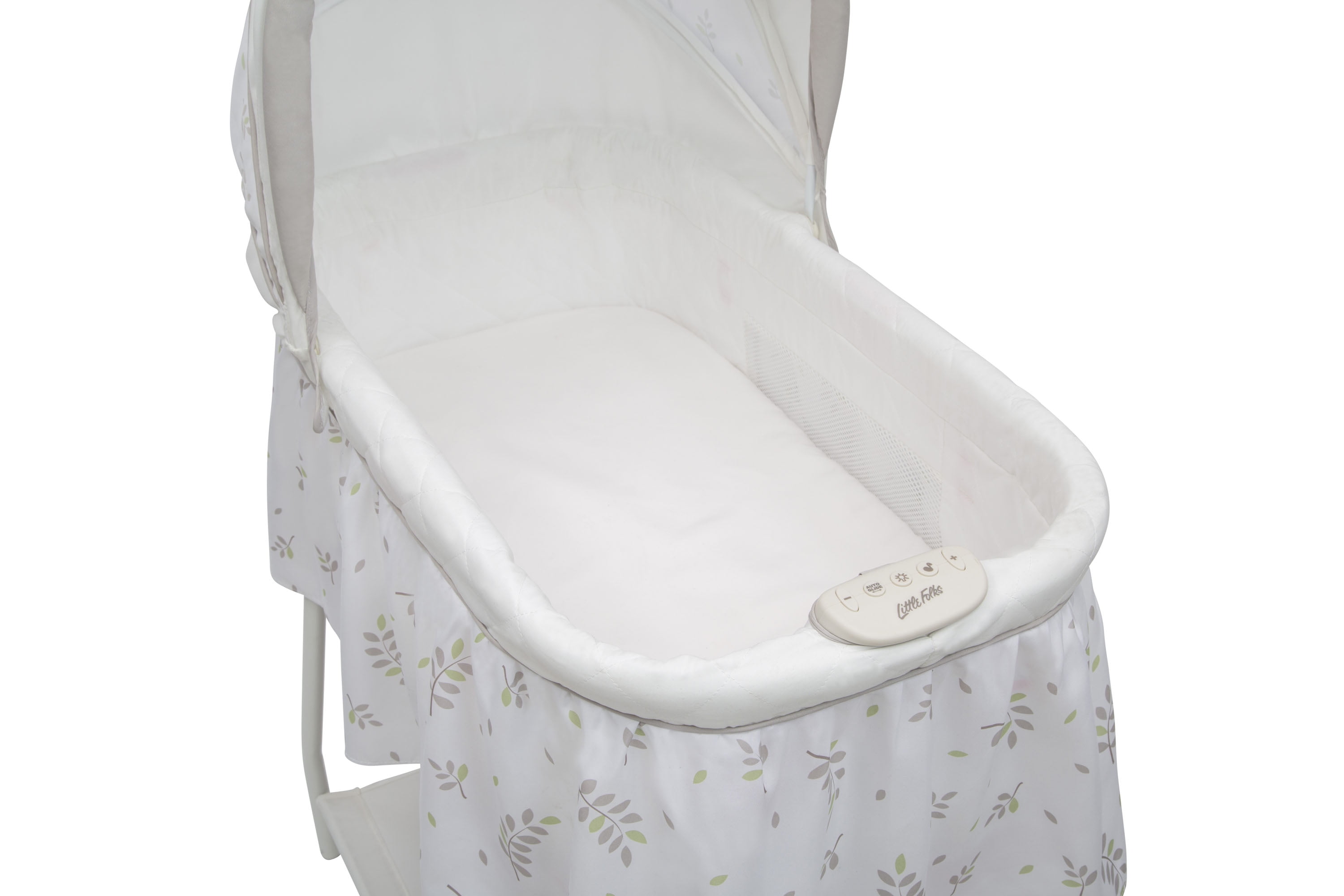Little Folks Silent Auto Gliding Bassinet By Delta Children