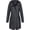 black, variant on Women's Outdoor Mountaineering Medium Long Jacket Trench Coats for Women Waterproof Long Hooded Rain Jackets Lightweight Button Down Workout Windbreaker with Pockets black 2XL