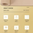 thumbnail image 4 of 30 Meters Brown Kraft Wrapping Paper Roll Parcel Art Craft 30Cm, 4 of 6