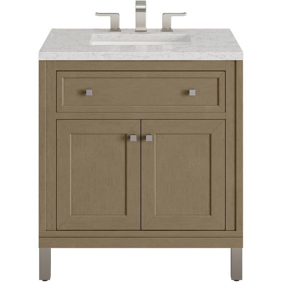 James Martin Vanities 503-V30-WLW-3EJP Chicago 30" Free Standing Single Basin Vanity Set -