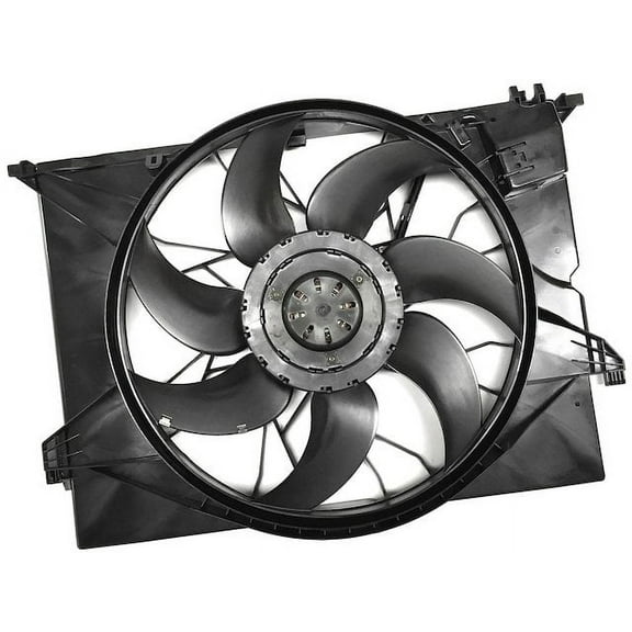 Radiator Fan Assembly - Single Fan - Compatible with 2007 - 2013 Mercedes-Benz S550 2008 2009 2010 2011 2012