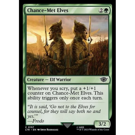 MtG Tales of Middle-Earth Common Chance-Met Elves #157