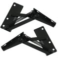 thumbnail image 1 of Accesorios de elevación por resorte Accesorio de bisagra - Soporte de aleta Bisagras de gabinete Puerta para sofá plegable, Tapa de cama, Accesorios para muebles, Negro, 2 piezas, 1 of 5