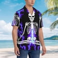 thumbnail image 4 of Mens Hawaiian Shirts Casual Short Sleeve Button Down Shirt Summer Beach Shirts, 4 of 8