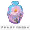 thumbnail image 2 of Pink And Blue Flowers in Bloom Men's Women New Sweatshirt Hoodie Men's Plus Size Sweatshirt Hooded Sweatshirt 3d Printed Street Men's Cloth, 2 of 6