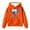 1#Orange, variant on Byoo Toddler Girl's Baseball Print Hoodie Sports Casual Hooded Sweatshirt Pullover Top