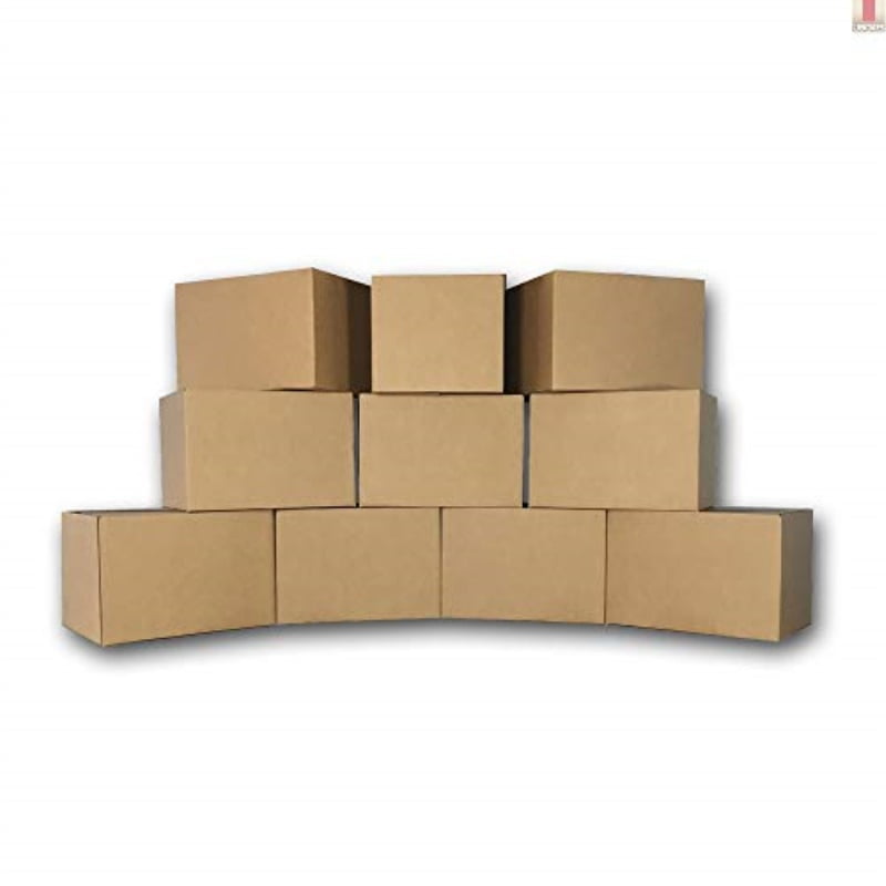 10 Medium Moving Boxes 18x14x12 Packing Cardboard Boxes