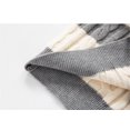 thumbnail image 7 of Mens Cardigan Sweaters New Round Neck Color Blocked Striped Knitted Bottom Mens Workout Jacket,Light Gray,XL, 7 of 7