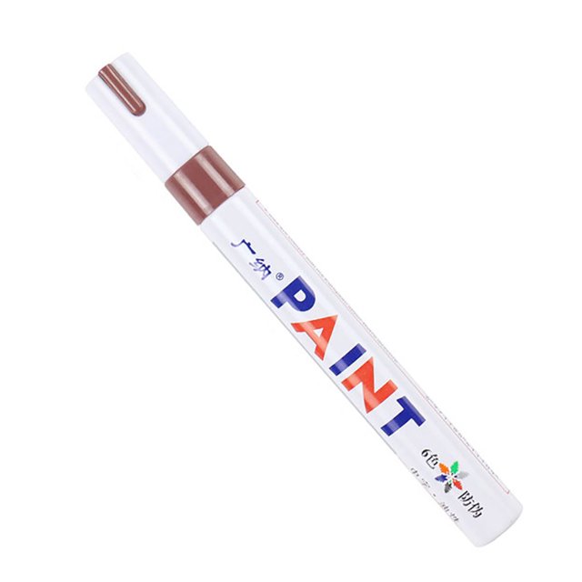 CAROOTU Colorful Paint Marker 12-Pack Water-based Paint Pen Soft Tip Brush Marker Pen for Writing Drawing