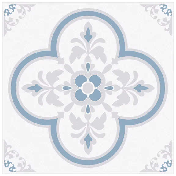 20-Pack Self-Adhesive PVC Floor Tiles 7.9×7.9 Inch, Waterproof Non-Slip Peel & Stick Flooring for Bathroom Kitchen Living Room