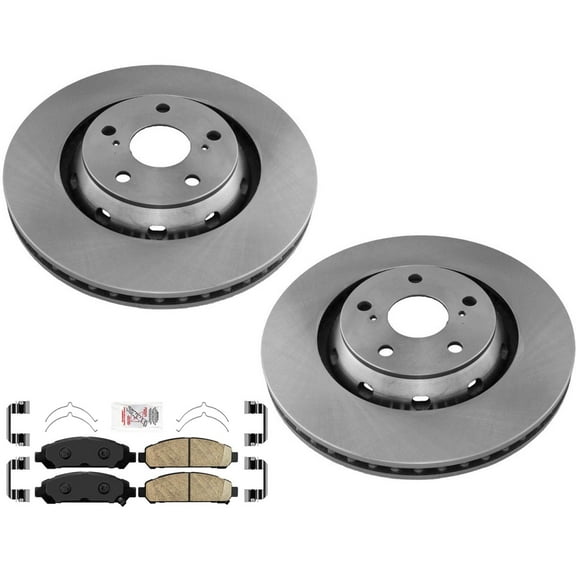 Frt GEO Coated Disc Brake Rotors Ceramic Brake Pads For Toyota Venza 2009-2016