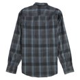 thumbnail image 2 of Alfani Mens Yarn-Dyed Button Up Shirt, black, 2XL Neck, 2 of 2