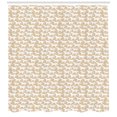 thumbnail image 3 of Ambesonne Western Shower Curtain, Horse Silhouette Animal, 69"Wx84"L, Tan White, 3 of 3