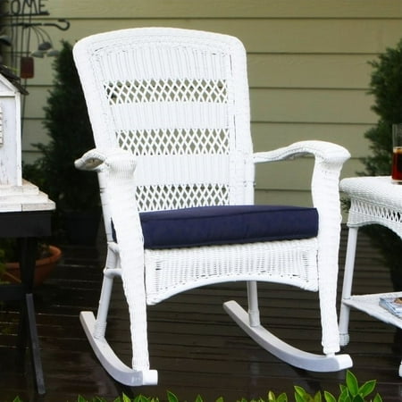 - Pemberly Row Plantation Rocking Chair in White
